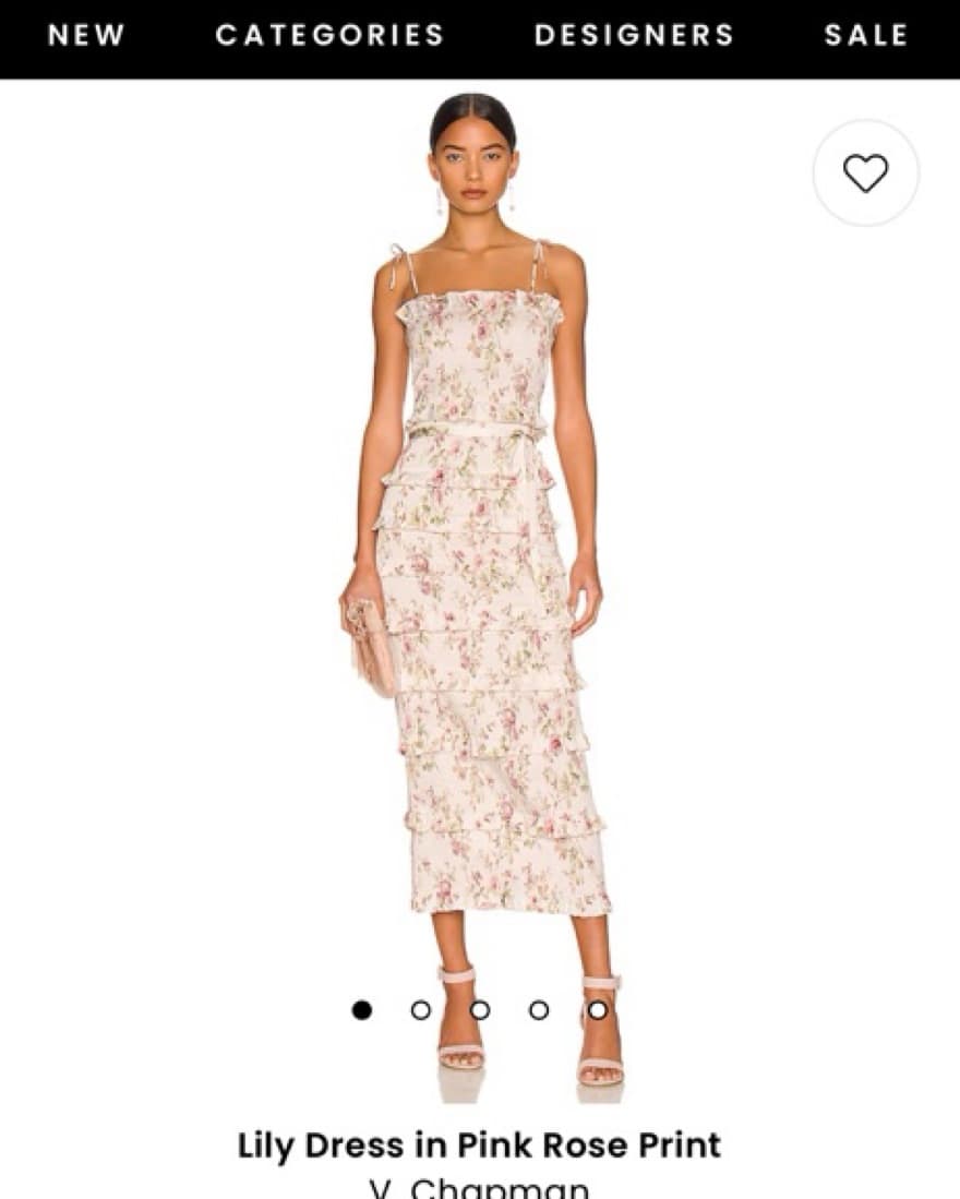 V Chapman Pink Dress   - Image 4