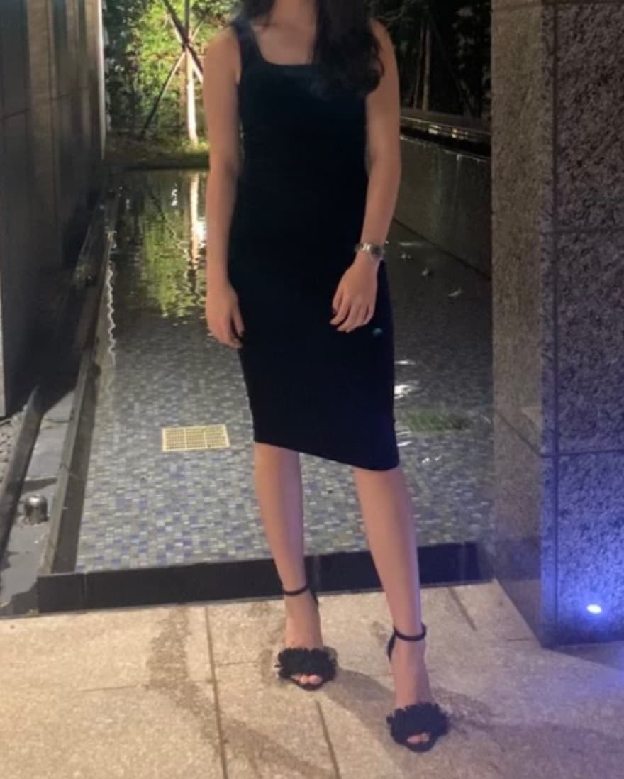 Bernini black Velvet Dress  - Image 1