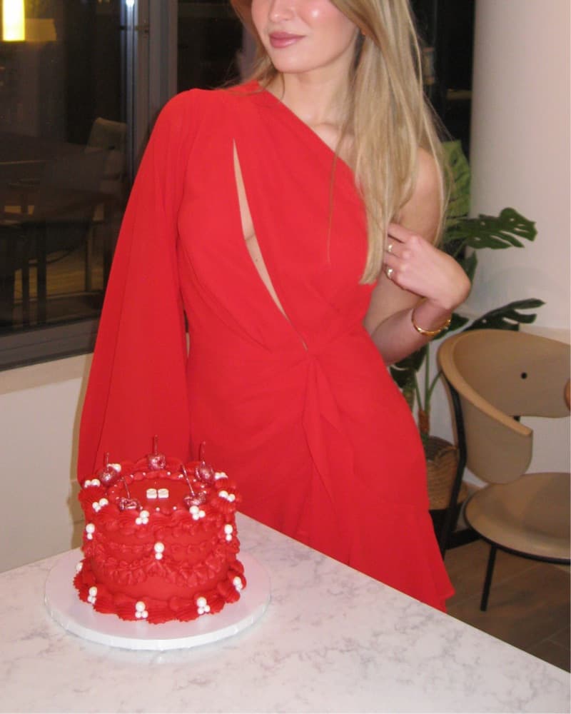 Michael Costello Red Mini Dress - Image 5