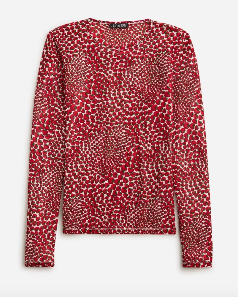 Vibrant Red Leopard Print Top - Image 1