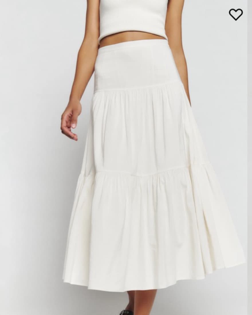 Reformation White Skirt - Image 2