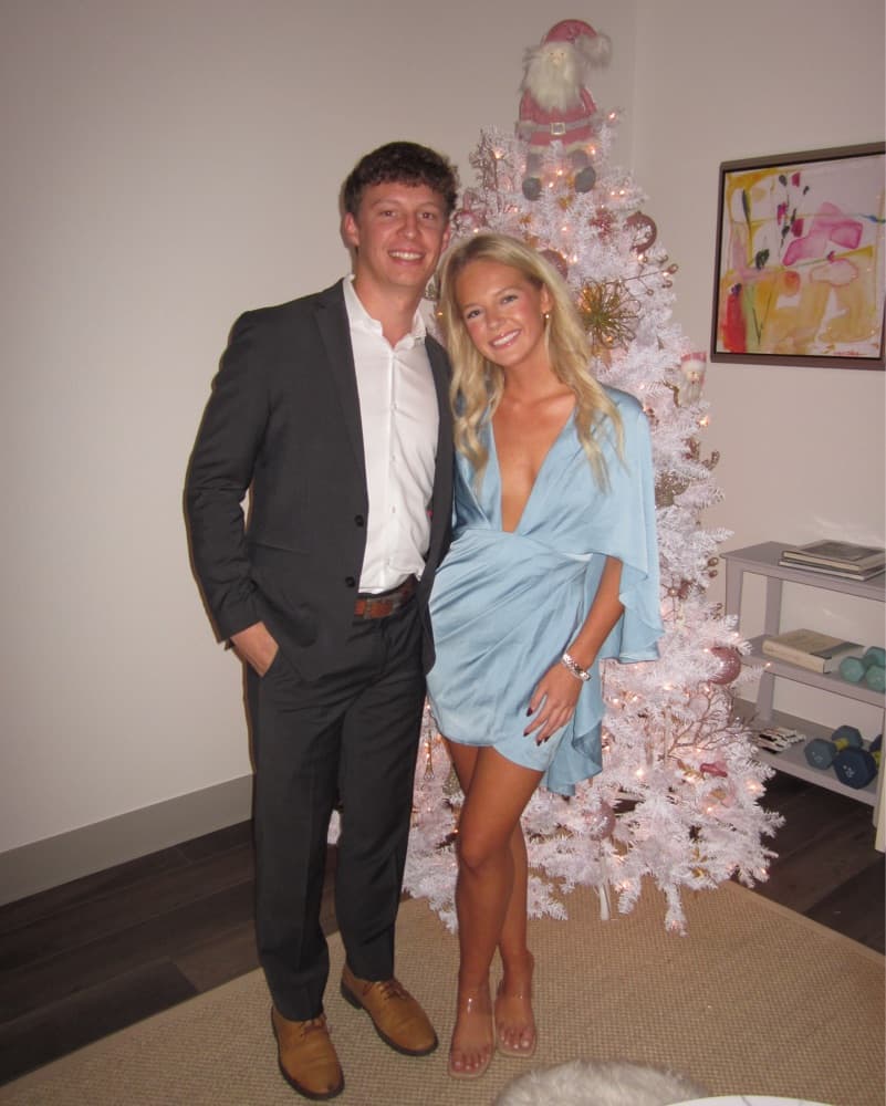 blue revolve semi formal dress - Image 1