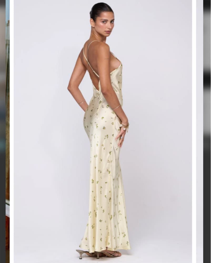 Resa Silk Maxi Dress - Image 5