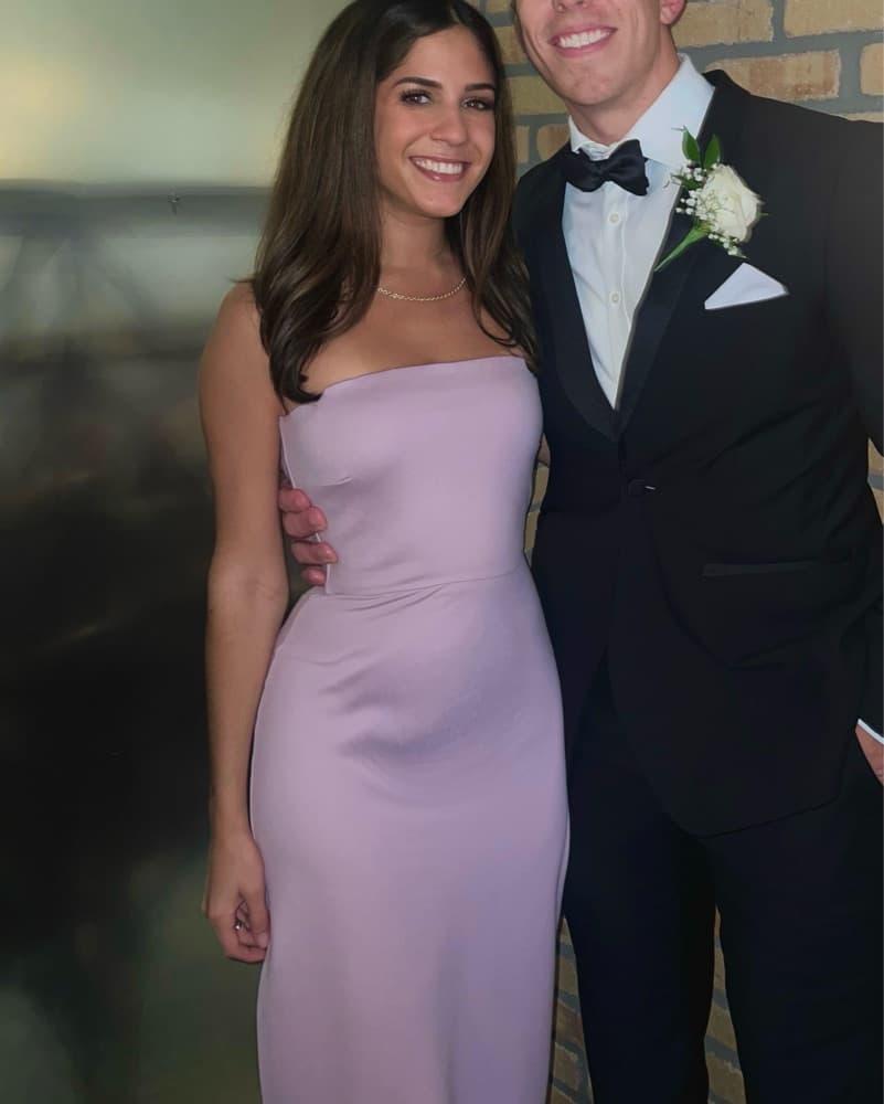 Revolve Lilac strapless dress - Image 1