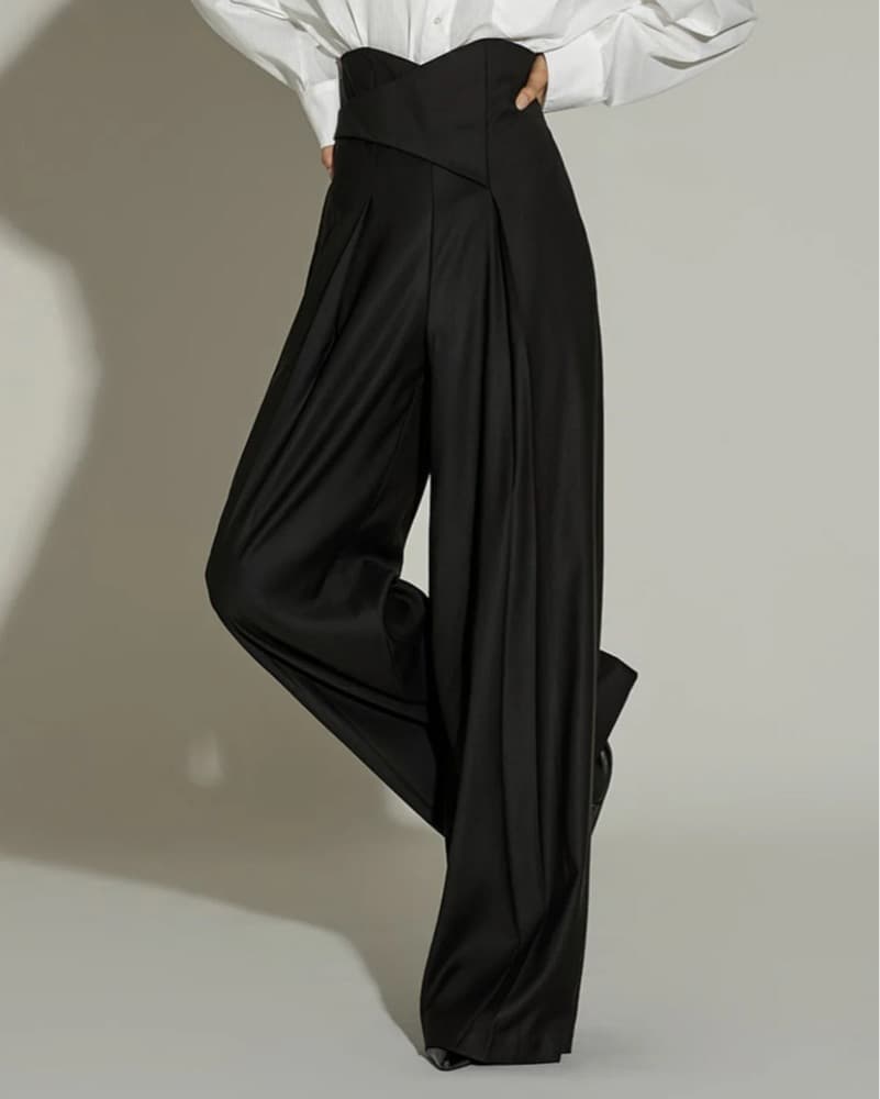 DINT Wrap Waist Trousers - Image 1