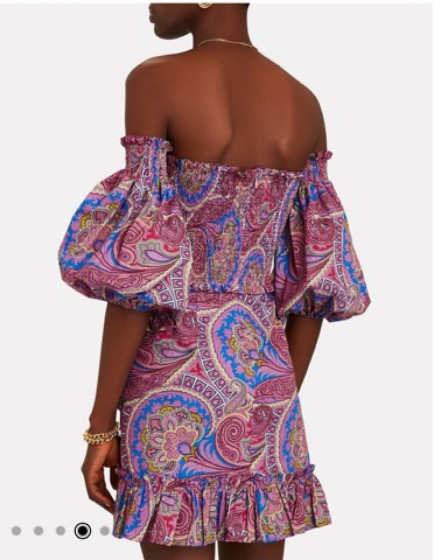 Alexis off The Shoulder Paisly Dress - Image 2