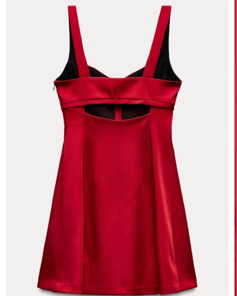 Zara Satin Effect Cutout Mini Dress - Image 5