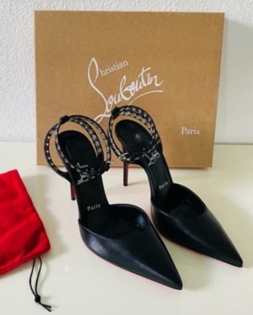 Louboutin Black Closed Toe Heel - Image 2