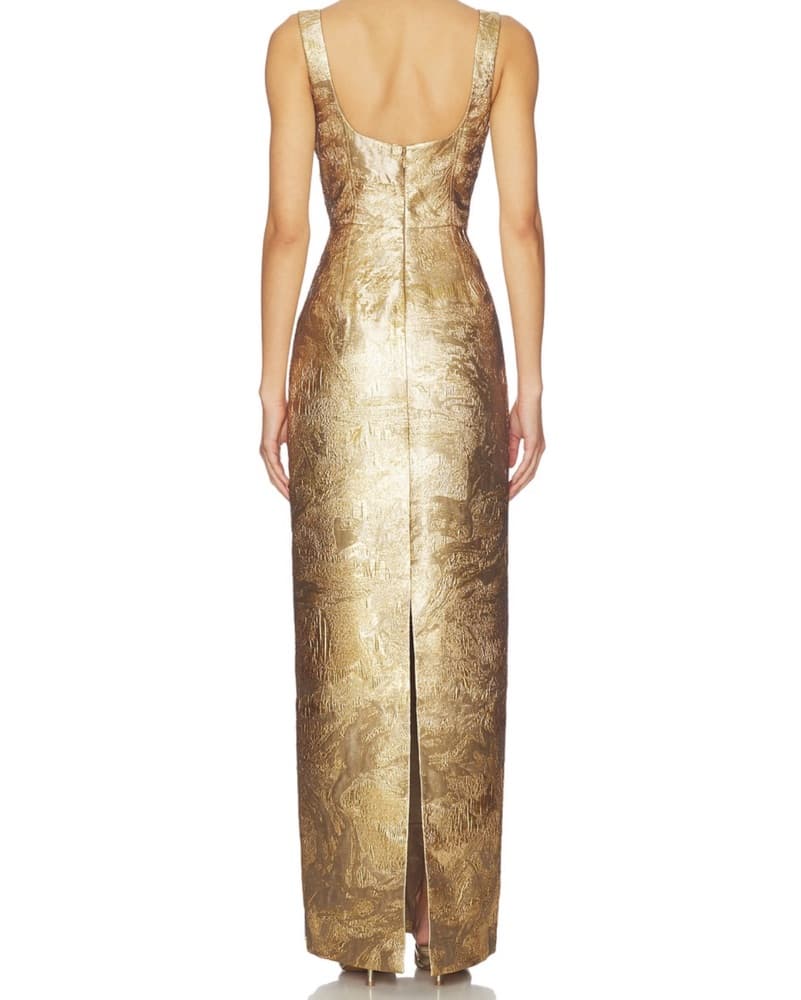 Simkhai Viella Gown in Gold  - Image 3