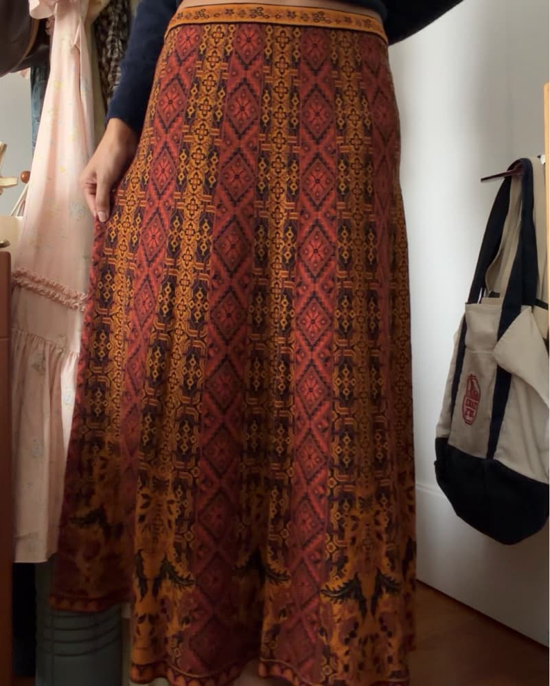 Peruvian Connection Patterned Midi Skirt - Image 2