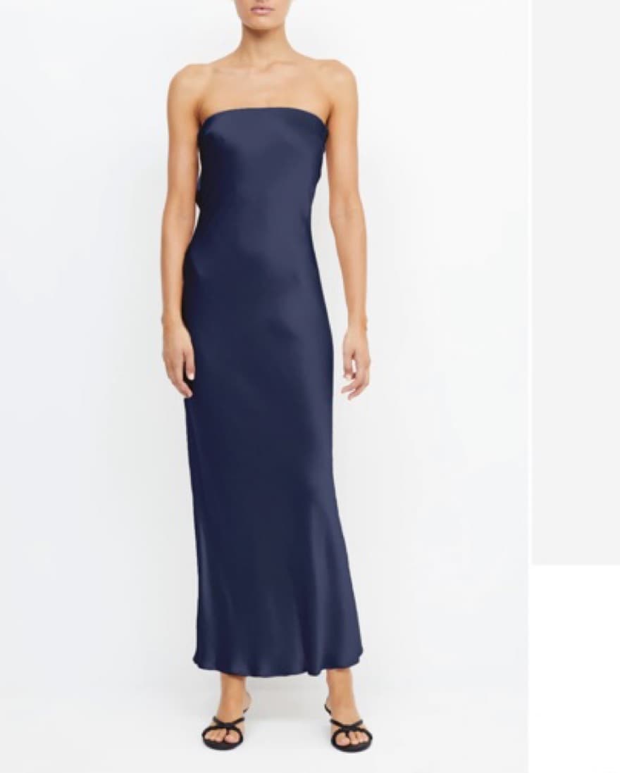 Bec And Bridge Navy Strapless Gown - Image 2