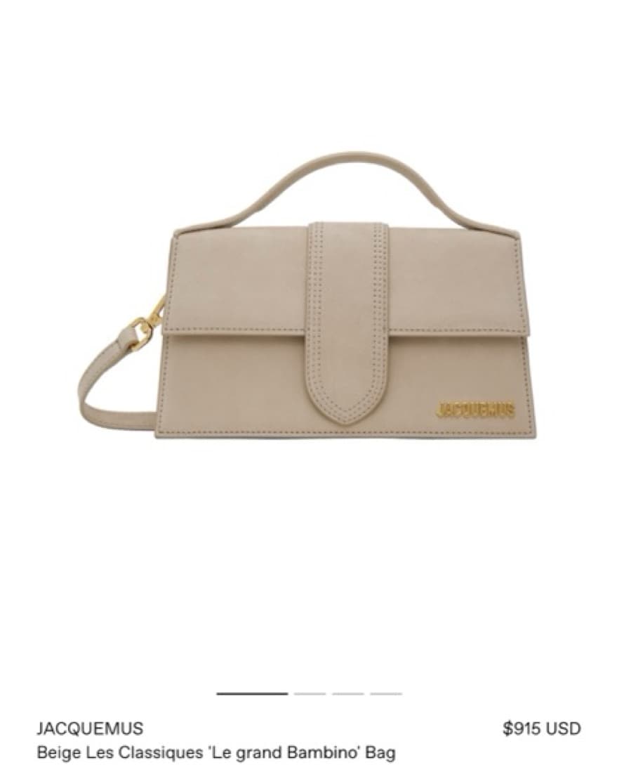 Jacquemus Beige Le grand Bambino Bag - Image 1