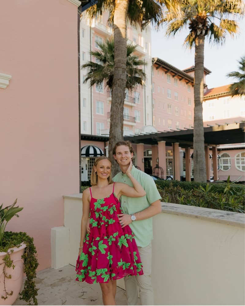 Celia B Palm Tree Dress - Image 1