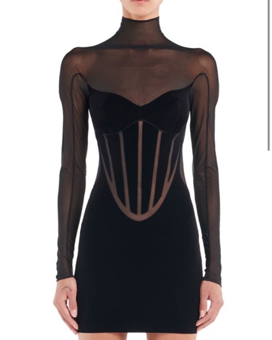 Wolford X Mugler Mini Dress - Image 3