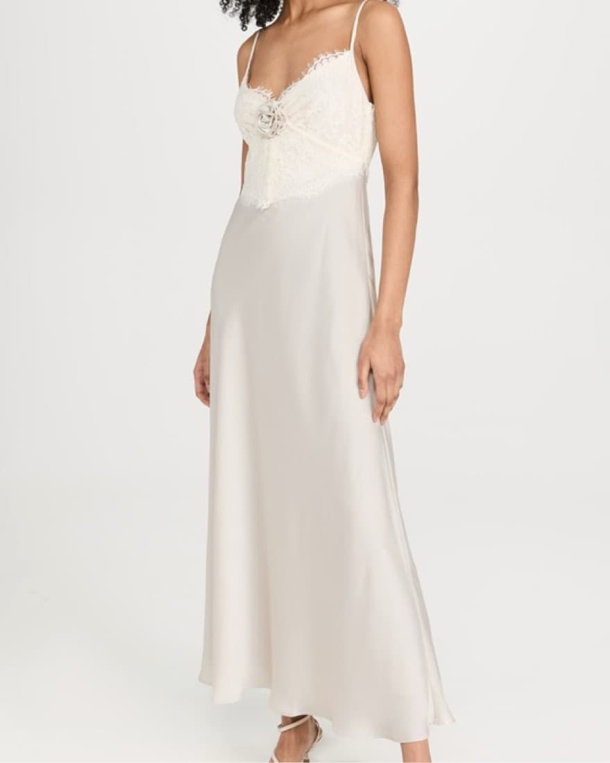 Cream Slip Dress  - Image 1