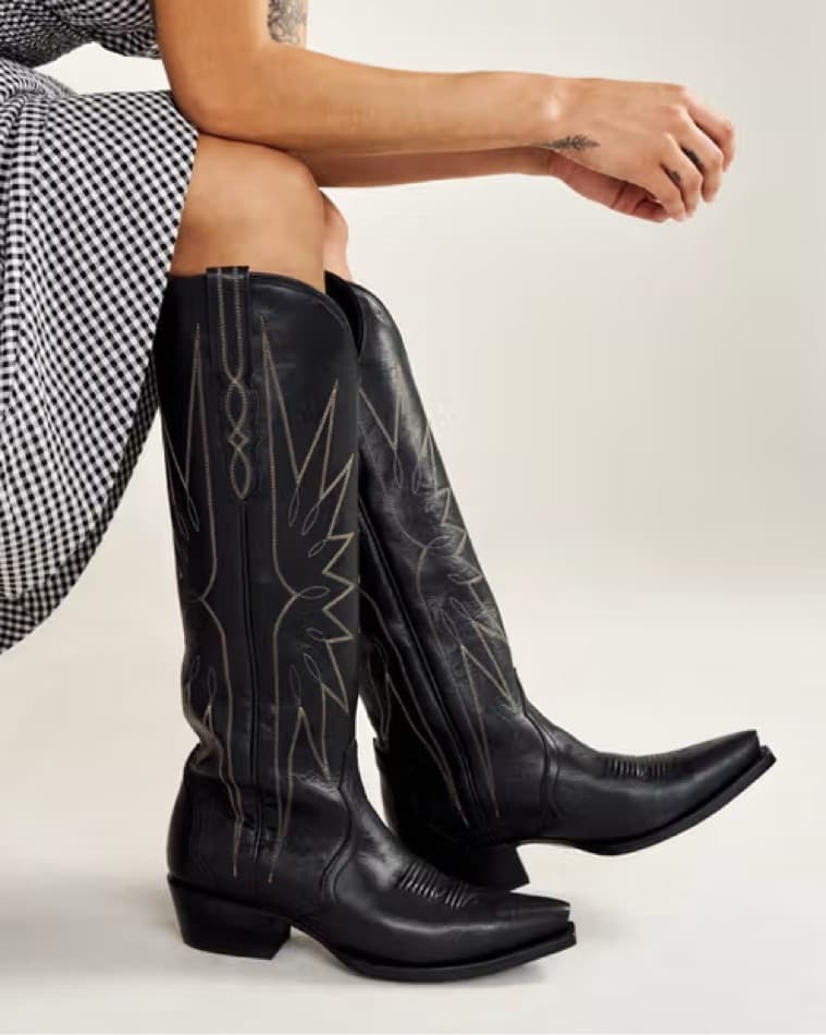 Tecovas Loretta Knee High Cowboy Boots - Image 1