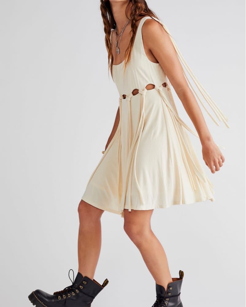 Free People Soleil Brown Mini Dress  - Image 1