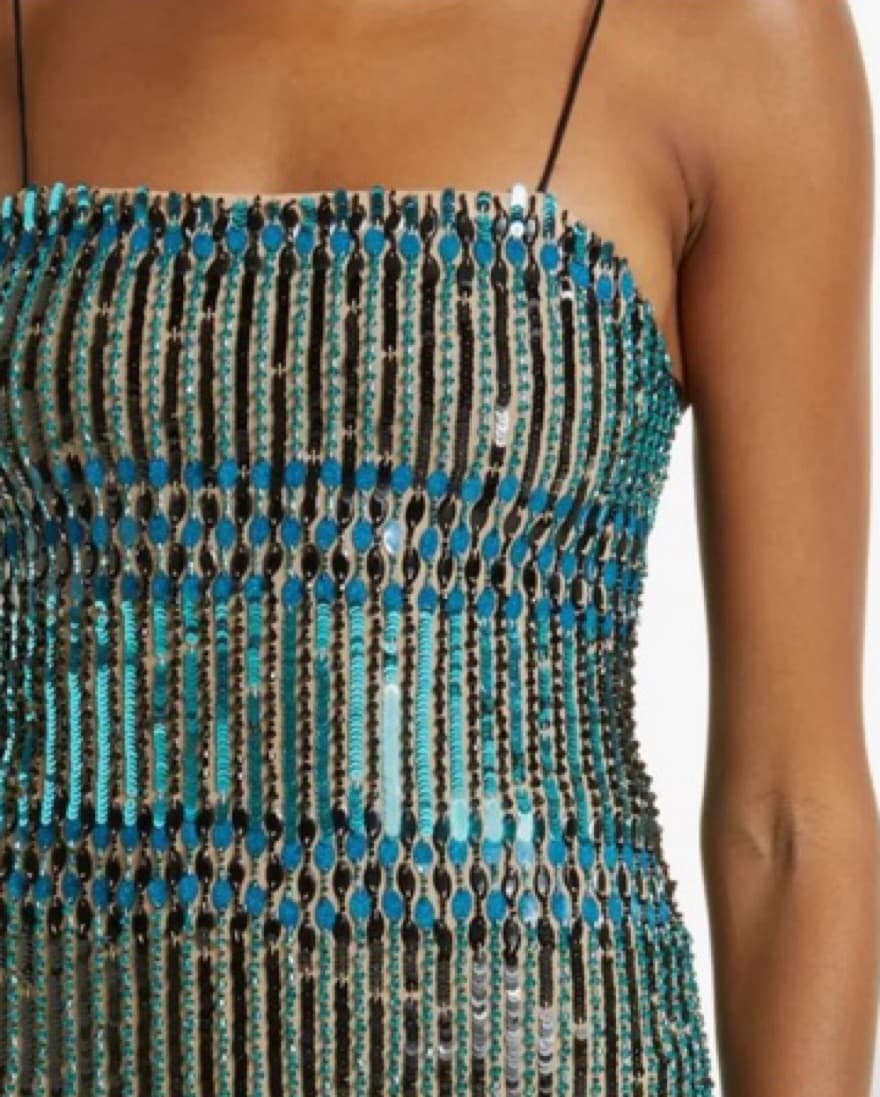 Alice and Olivia Sequin Maxi Dress - Image 1