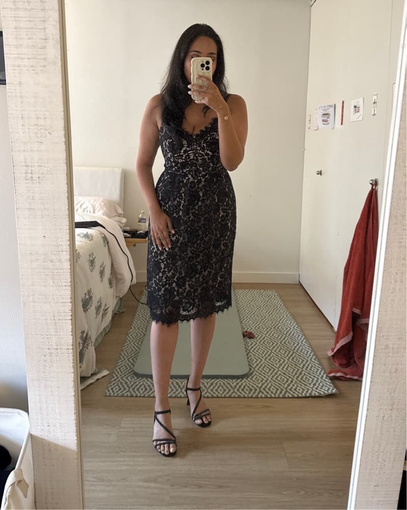 Lace J-crew midi dress - Image 1