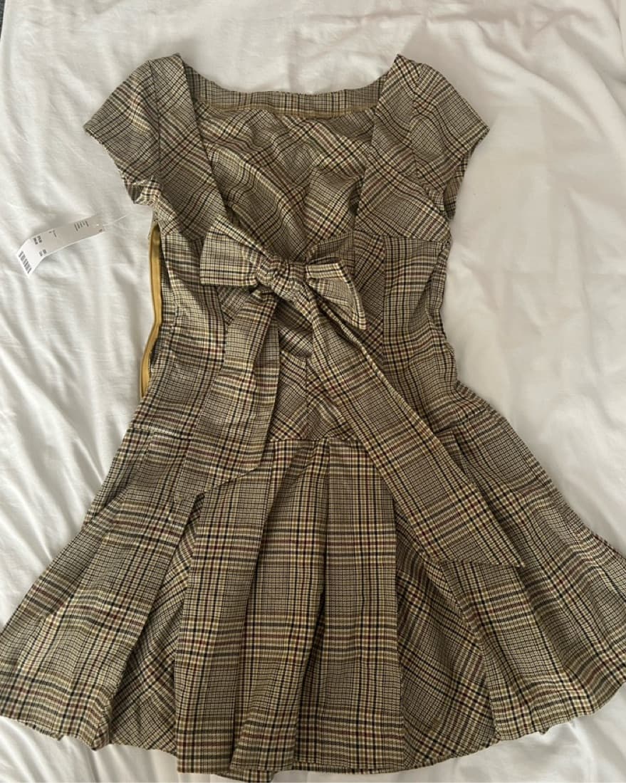 Plaid Mini Dress  - Image 2