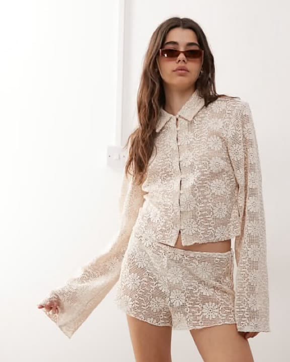 Lioness Babydoll Floral Crochet Set - Image 1