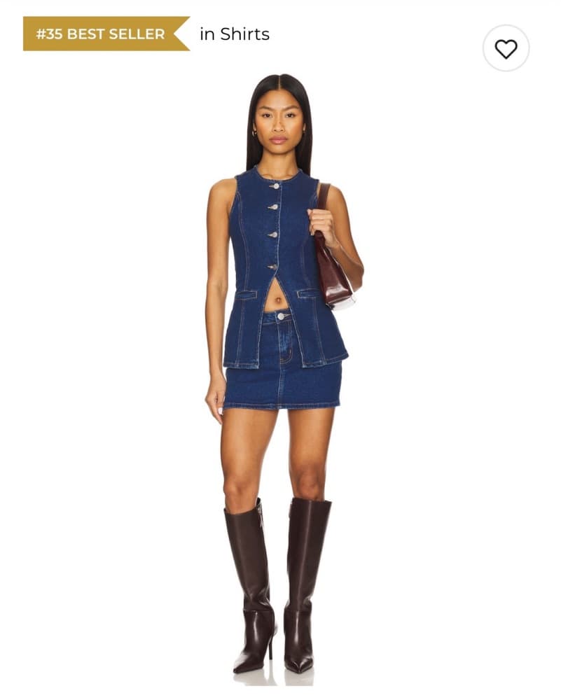 Maeve Set Dark Wash Denim  - Image 2