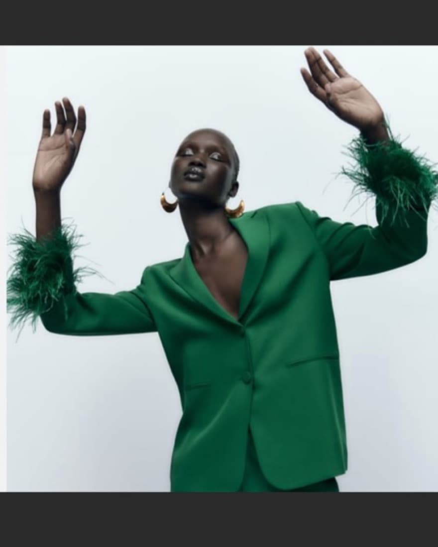 Zara Feather Blazer - Image 4