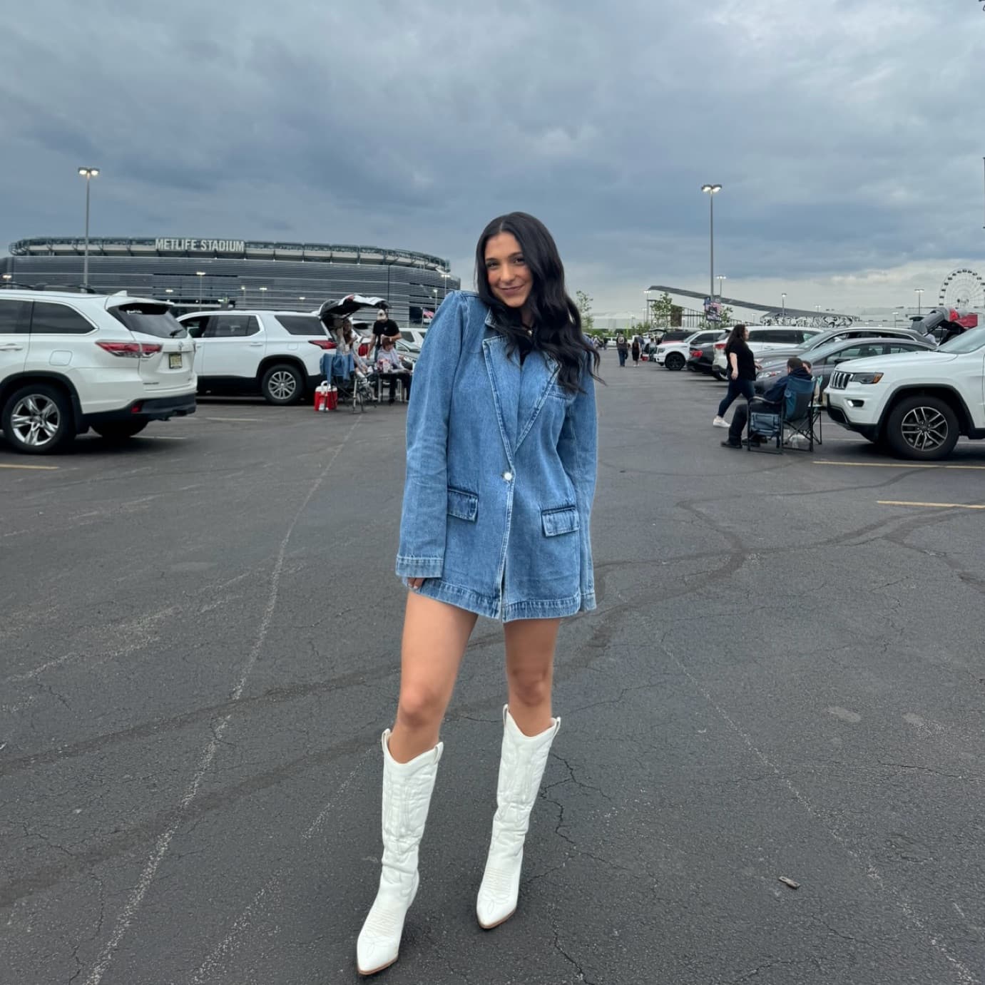 WeWoreWhat Oversized Denim Blazer - Image 2