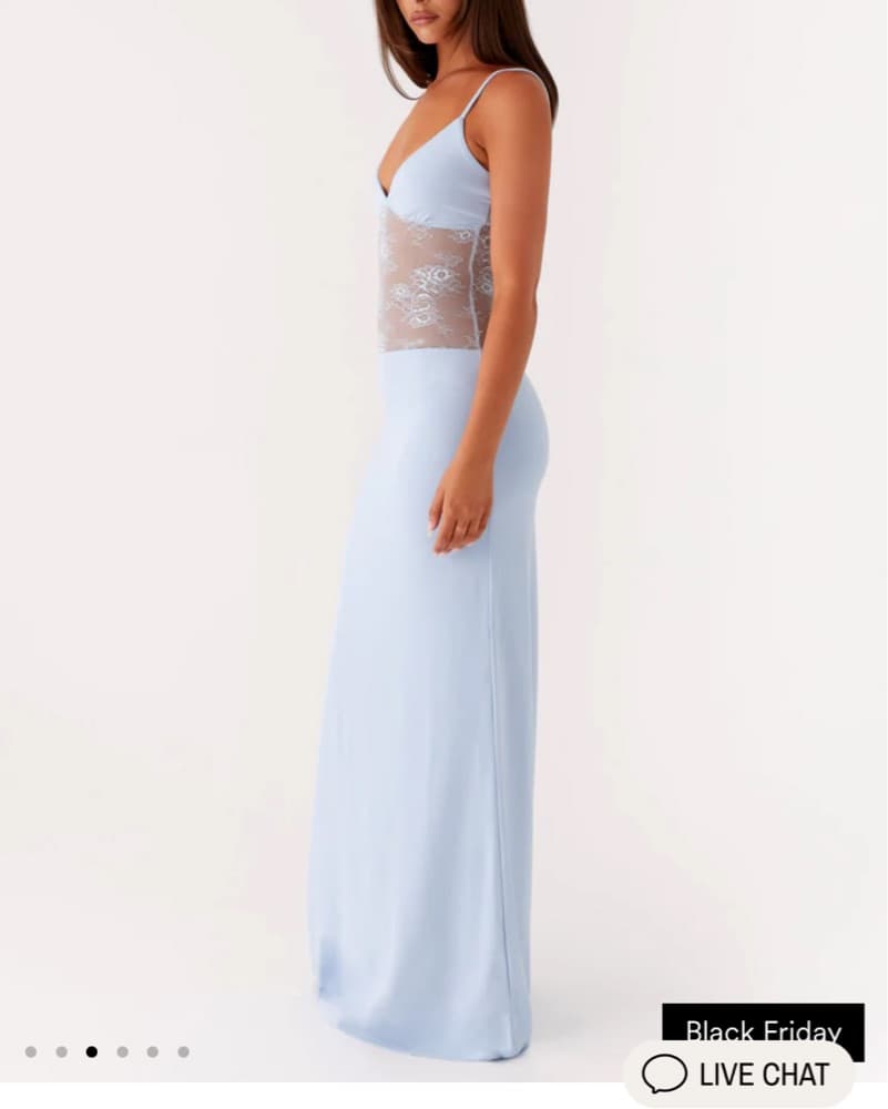 Peppermayo Blue Lace Body Maxi - Image 3