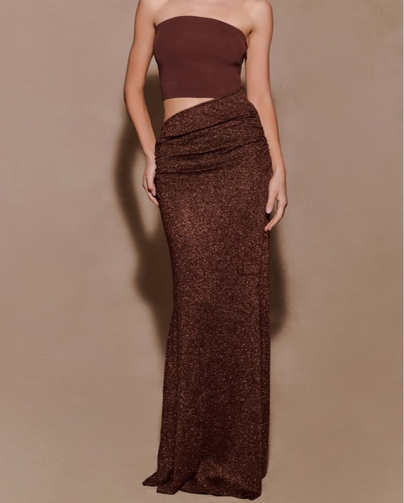 Stunning Metallic Maxi Dress - Image 1