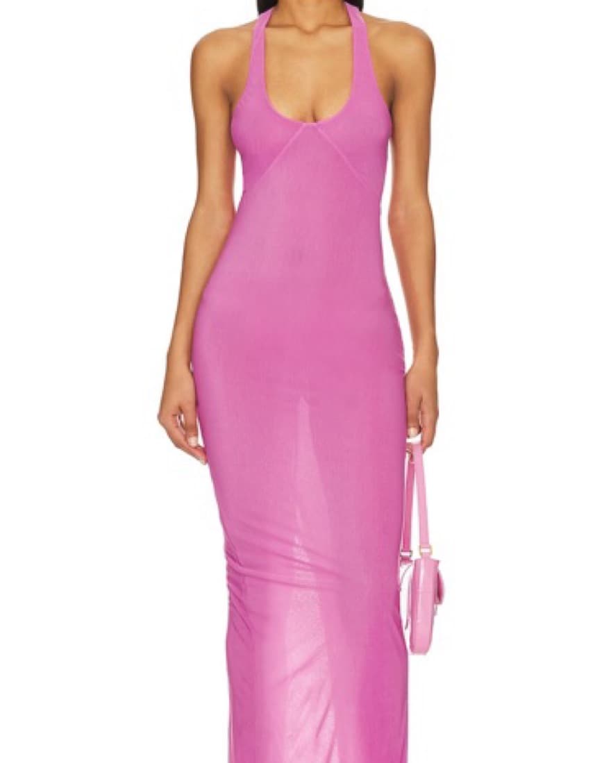 Revolve Long Pink Dress - Image 2