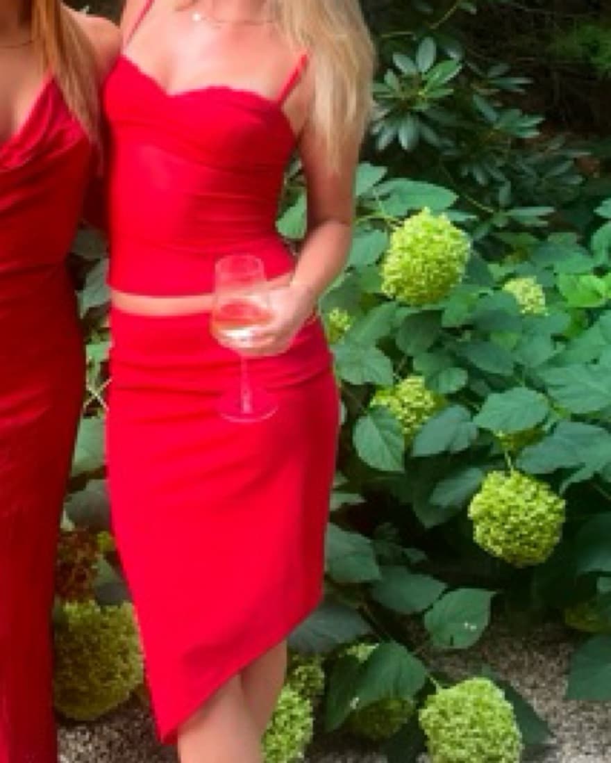 Miaou Red Skirt And Top Set - Image 5
