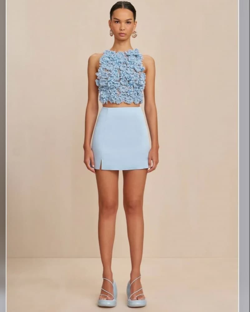 Cult gaia light blue skirt  - Image 3