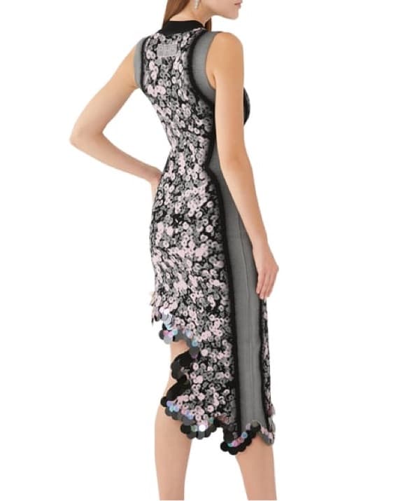 $545 Viral BlackPink SequinWavy Dress - Image 5