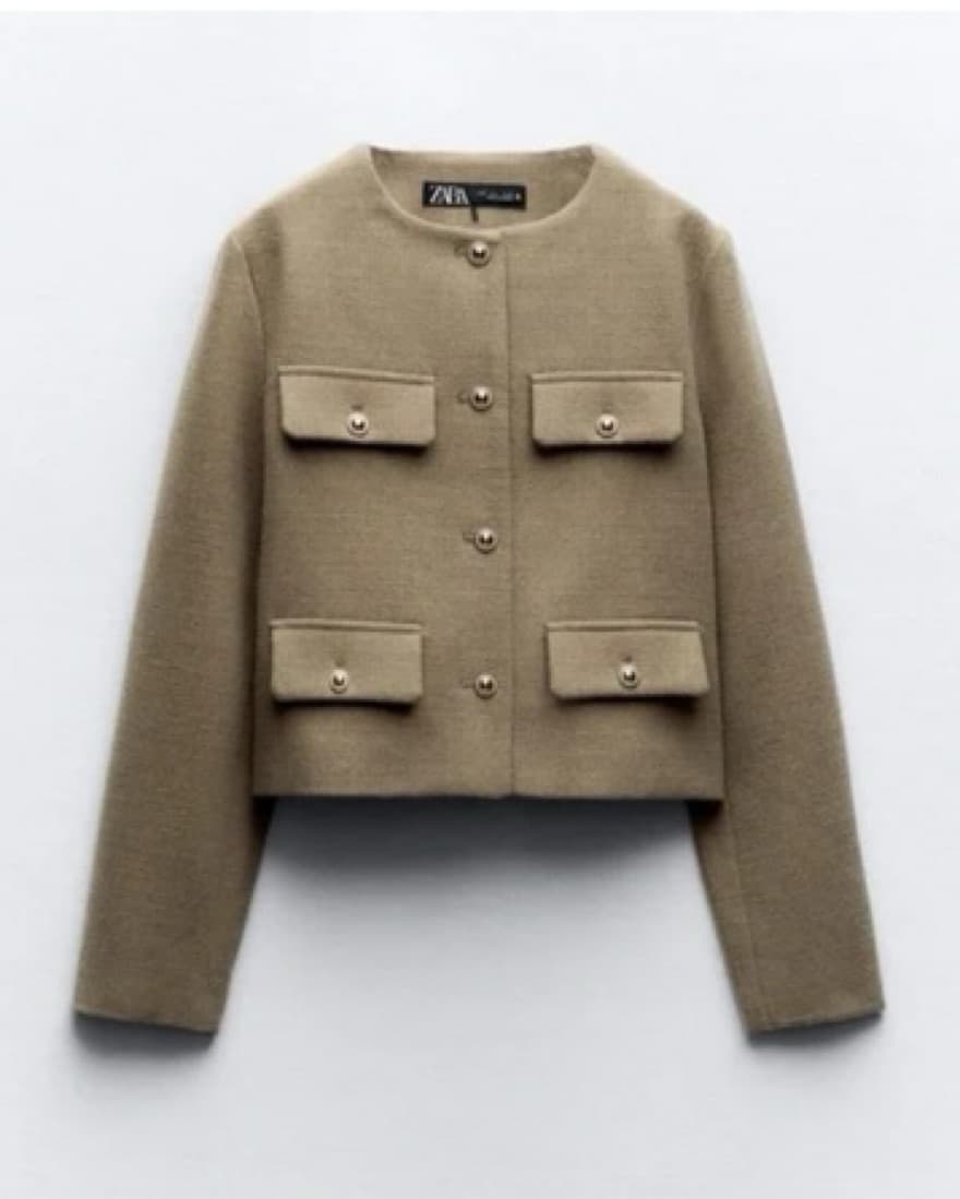 Zara Cropped Blazer - Image 2