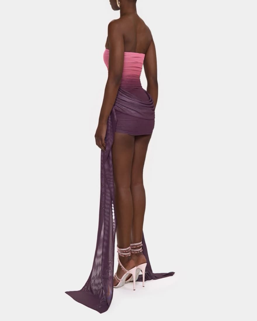 Alluring Ombré Cocktail Dress - Image 4