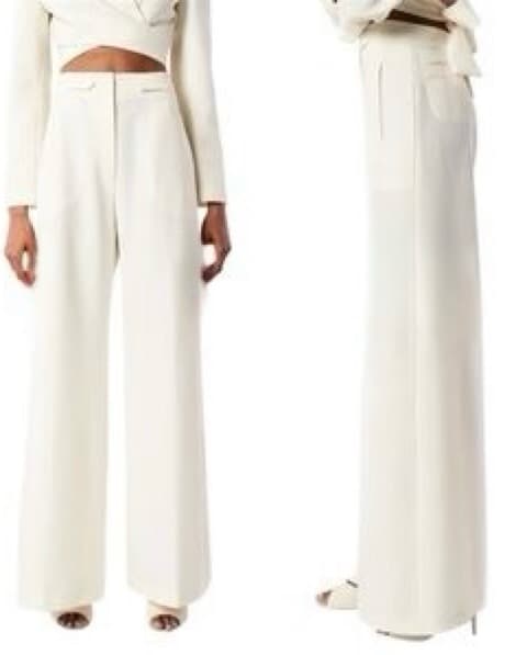 Tweed Wide Leg Trousers - Image 1