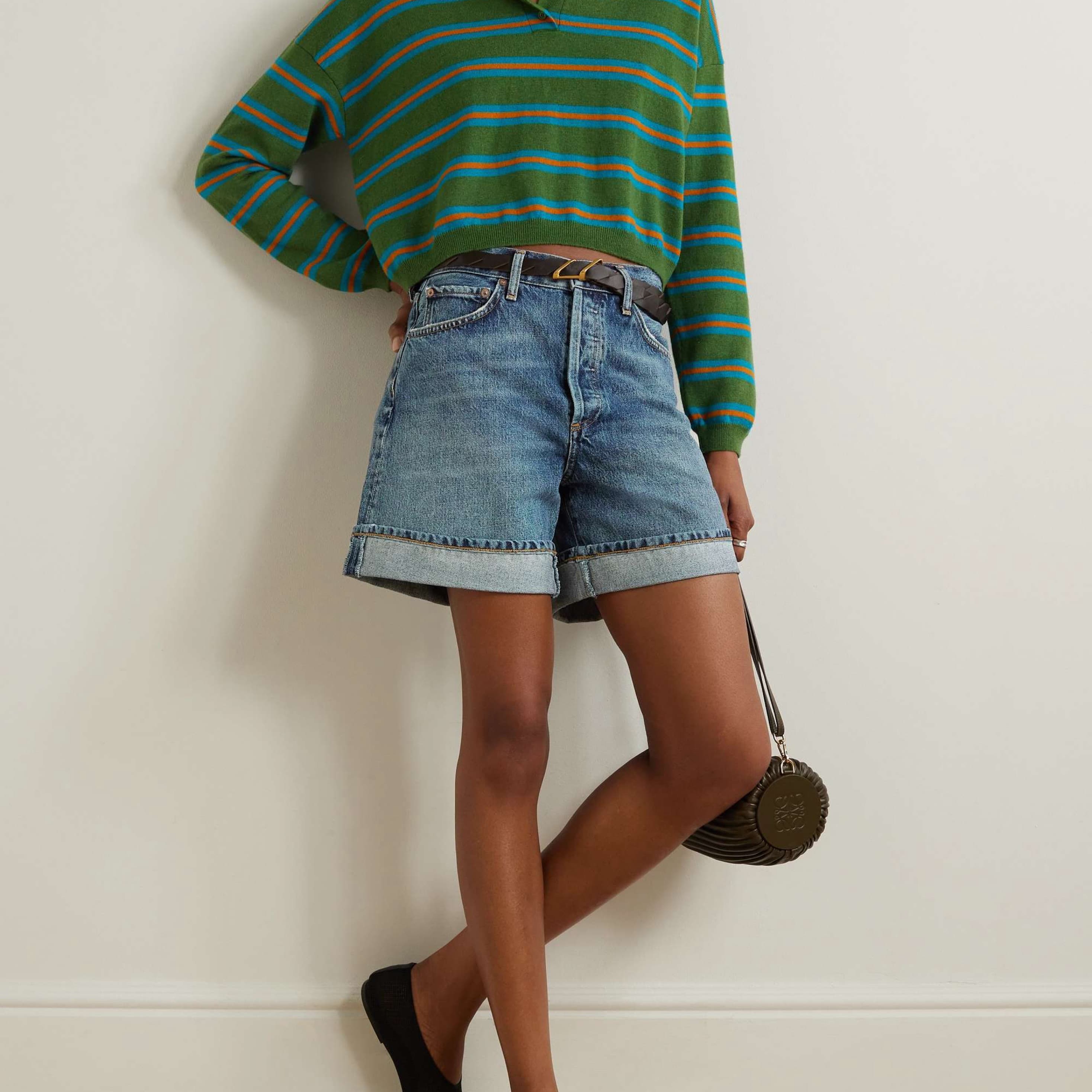 Agolde Dame Denim Shorts - Image 1