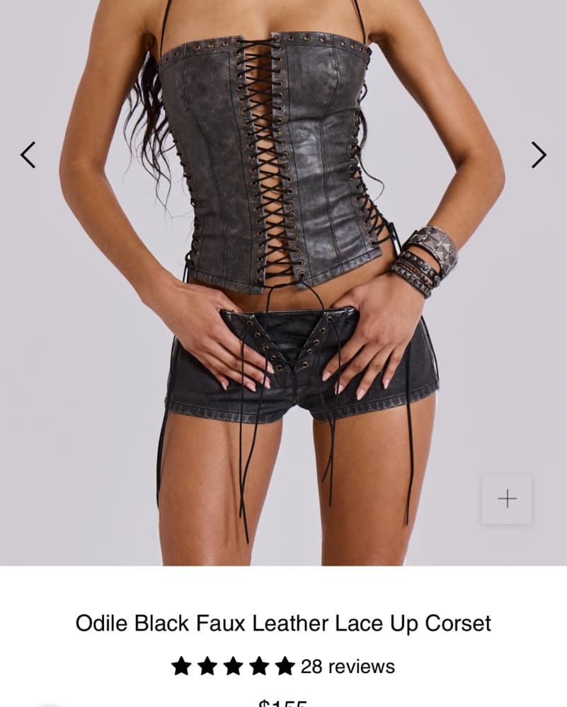 Jaded London Odile Leather Corset - Image 2
