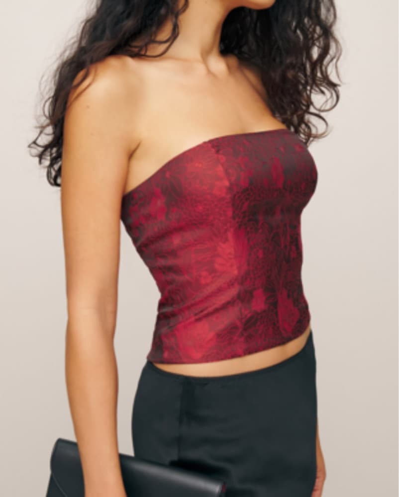 Sold out Reformation Giorgia Top In Red  - Image 1