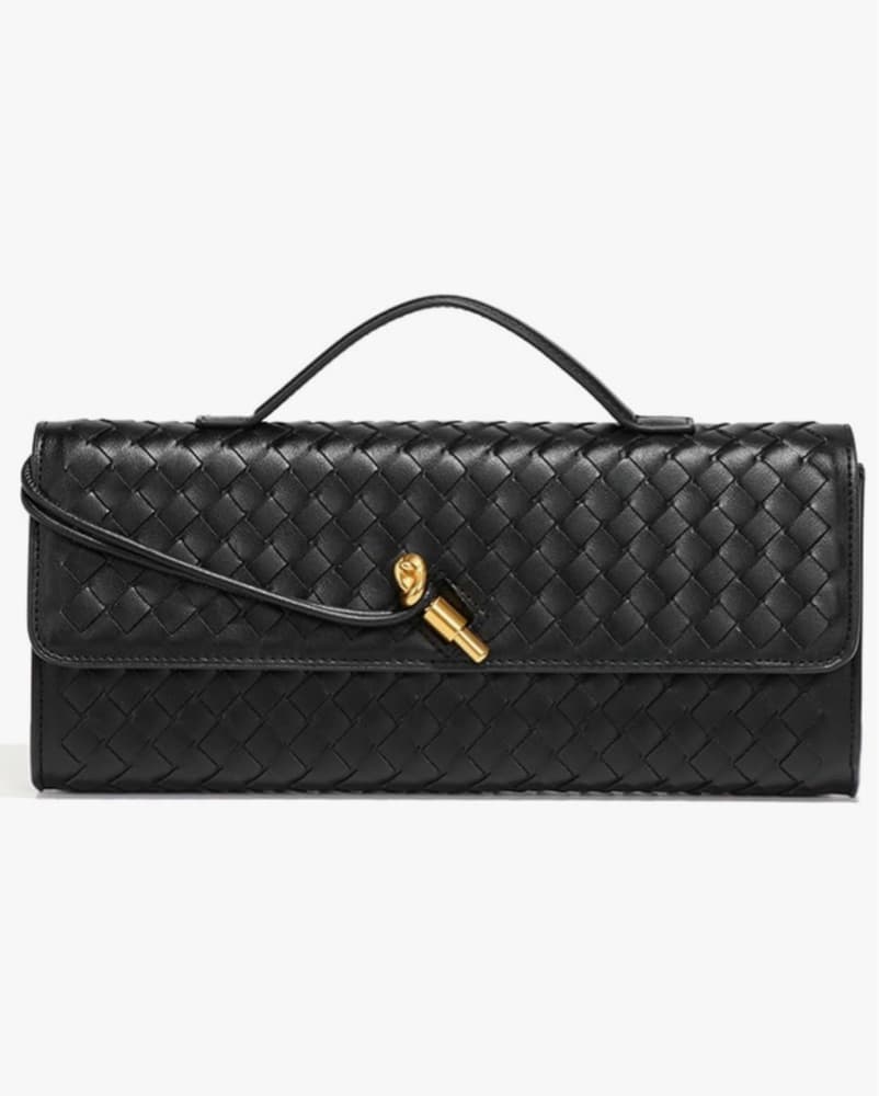 Black Bottegga Andiamo Black Clutch Dupe - Image 1