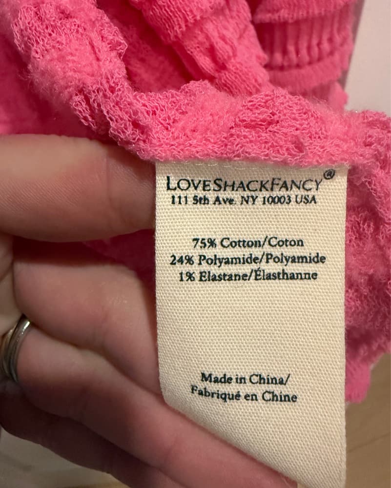 Loveshackfancy Pink Ruffle Cardigan - Image 6