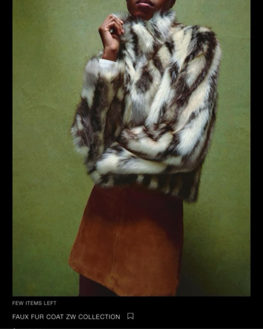Zara Fur Coat - Image 1