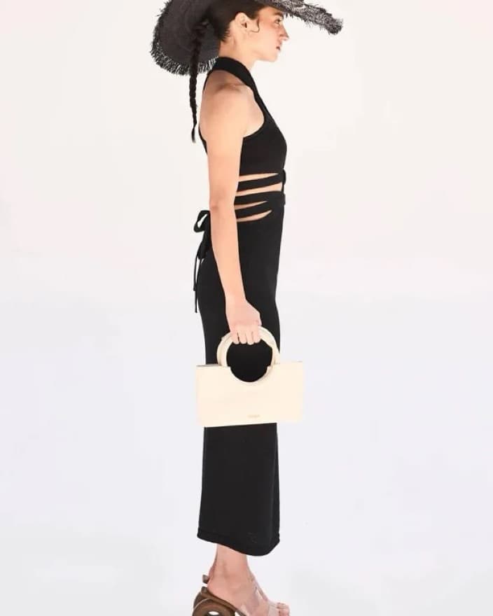 Cult Gaia Aziza Black Knit Dress  - Image 3
