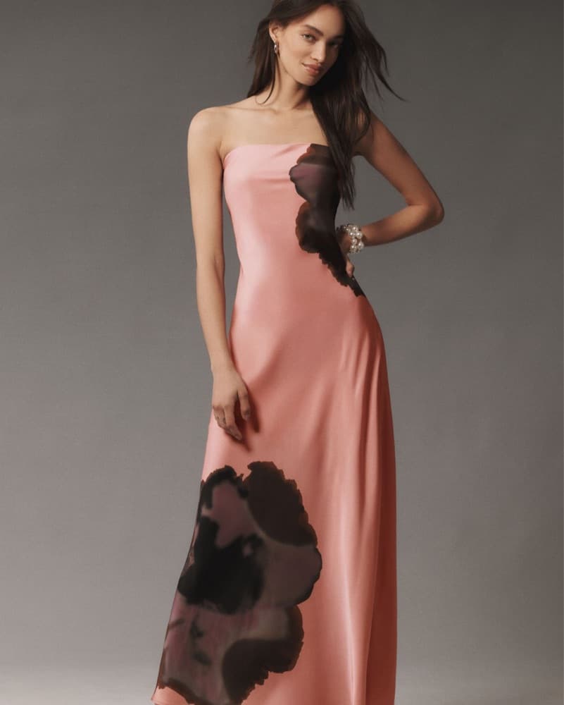 Hutch Pink Floral Maxi Dress - Image 1