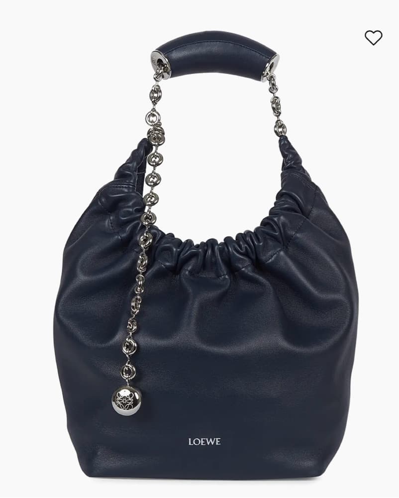 Loewe Squeeze Bag In Navy Blue  - Image 1