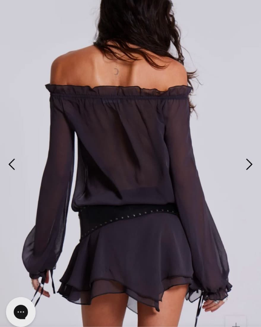Jaded London Sheer Black Dress - Image 3