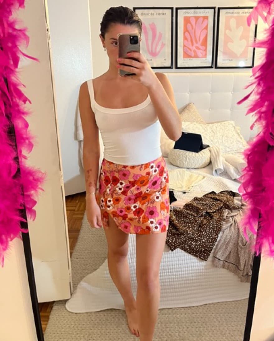 Floral Mini Skirt  - Image 1