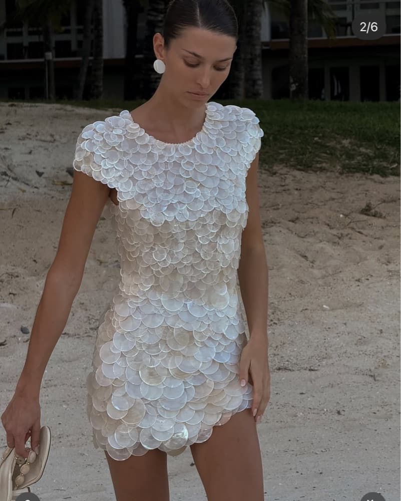 DATT Official Gem Shell Mini Dress - Image 5