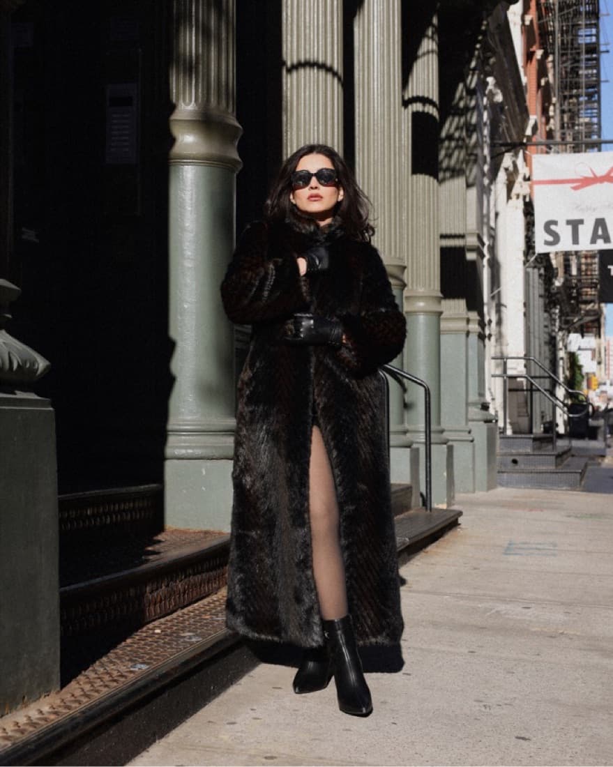 Faux Mink Fur Coat  - Image 4